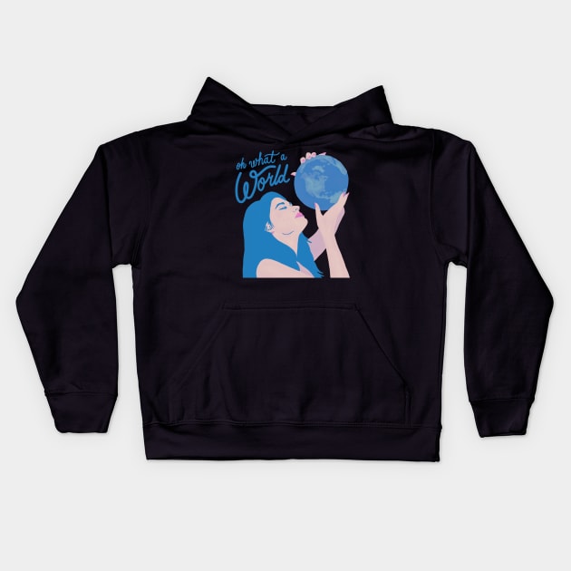 kacey oh what a world Kids Hoodie by DESKPOP PODCAST